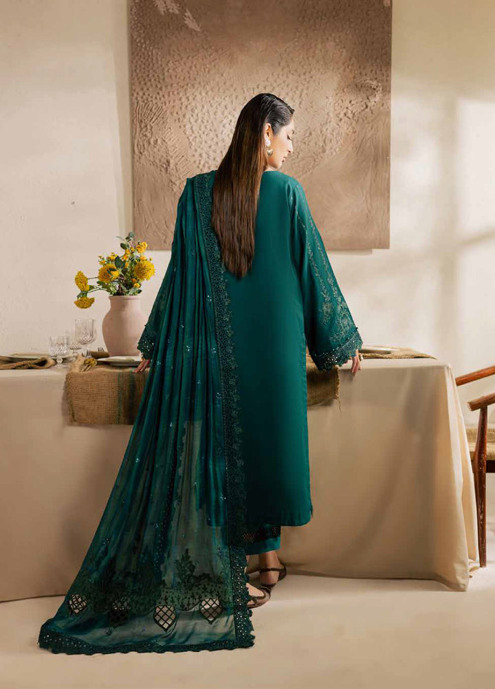 Nureh Exclusive Unstitched Lawn Karandi Embroidered 3 Piece Suit NU26UE NE-220 - Spring Collection