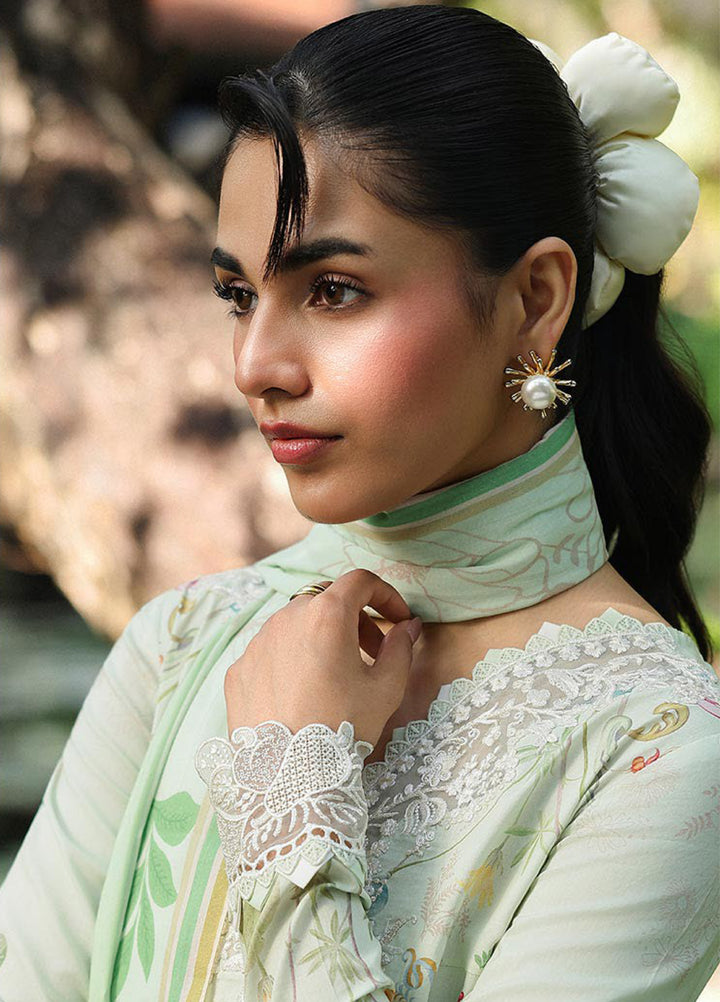 Q Prints by Qalamkar Unstitched Lawn Printed 3 Piece Suit QLK26QP Neve - Summer Collection