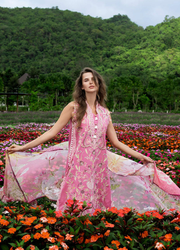 The Secret Garden by Mushq Hemline Unstitched Lawn 3 Piece Suit MU26USG D-16B Whimsical Scent - Summer Collection