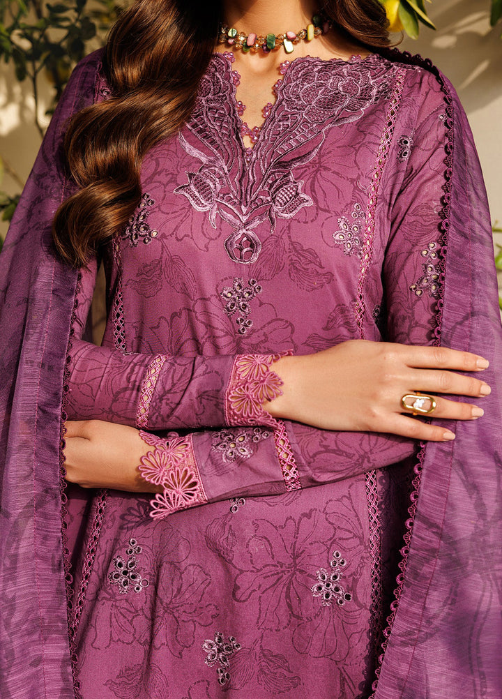 Amani by Zarif RTW Embroidered Lawn 3 Piece Suit ZR26PAL Tiren - Eid Collection