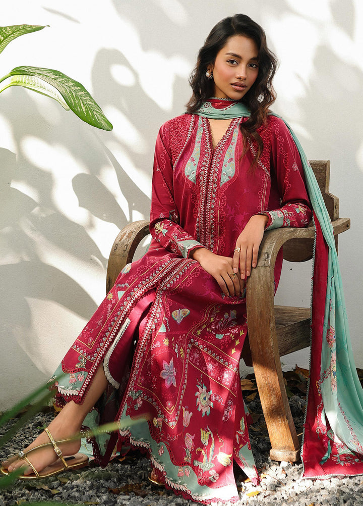 Q Prints by Qalamkar Unstitched Lawn Printed 3 Piece Suit QLK26QP Brie - Summer Collection