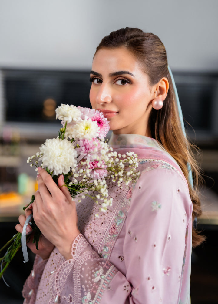 Symphony by Neeshay Unstitched Embroidered Luxury Lawn 3 Piece Suit NSH26US D-6 Kysa - Summer Collection