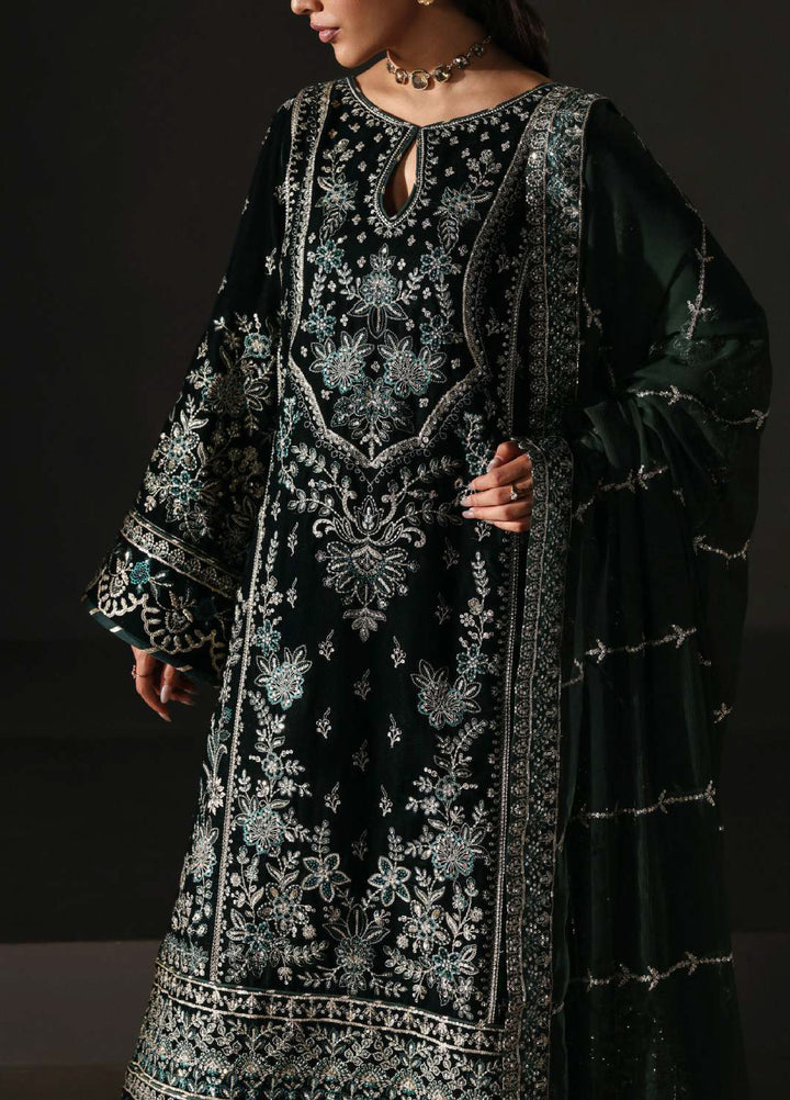 Marais by Gulaal Unstitched Velvet Embroidered 3 Piece Suits GL25VF GL-25-V12 Evana - Festive Collection