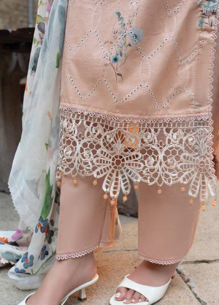 Sunshine Bloom by Al Zohaib Unstitched Embroidered Lawn 3 Piece Suit AZ26USL D6 - Summer Collection