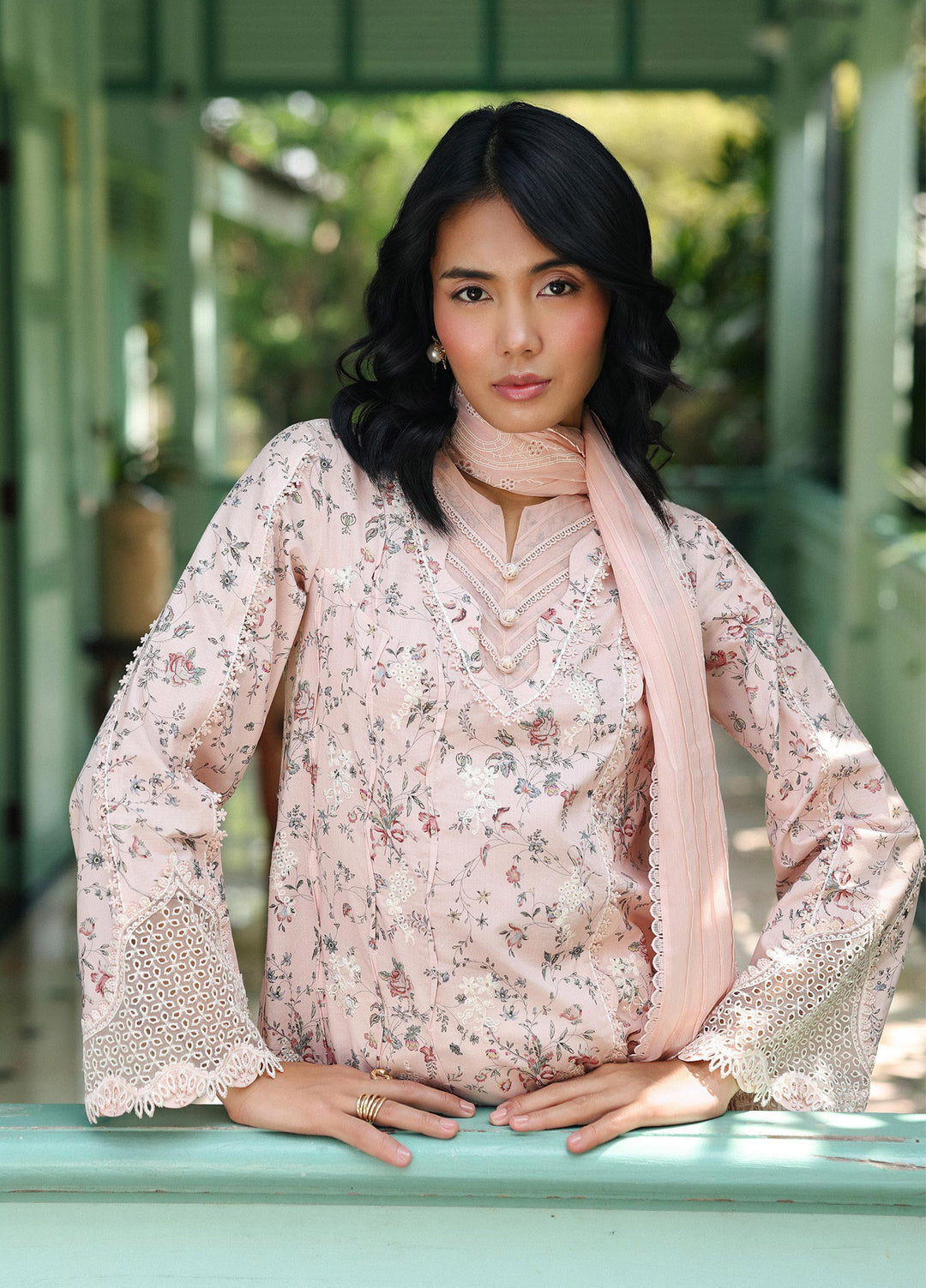 Q Prints by Qalamkar Unstitched Lawn Printed 3 Piece Suit QLK26QP Kena - Summer Collection