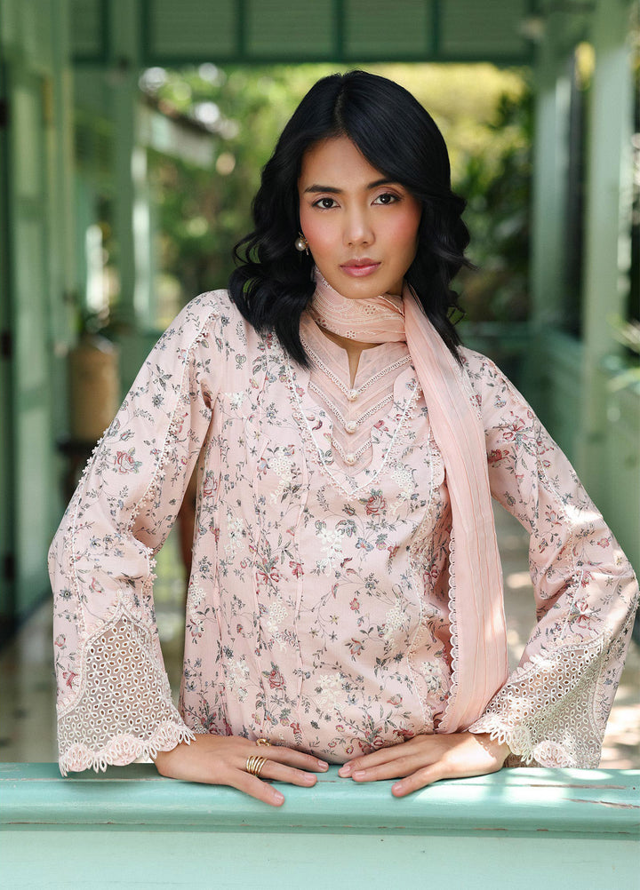 Q Prints by Qalamkar Unstitched Lawn Printed 3 Piece Suit QLK26QP Kena - Summer Collection