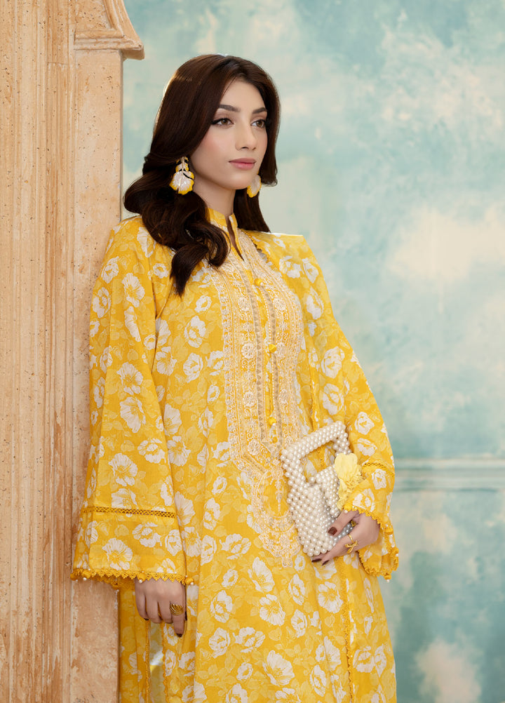 Salina by Regalia Textiles Unstitched Embroidered Lawn 3 Piece Suit RG26USVII D-2 - Summer Collection