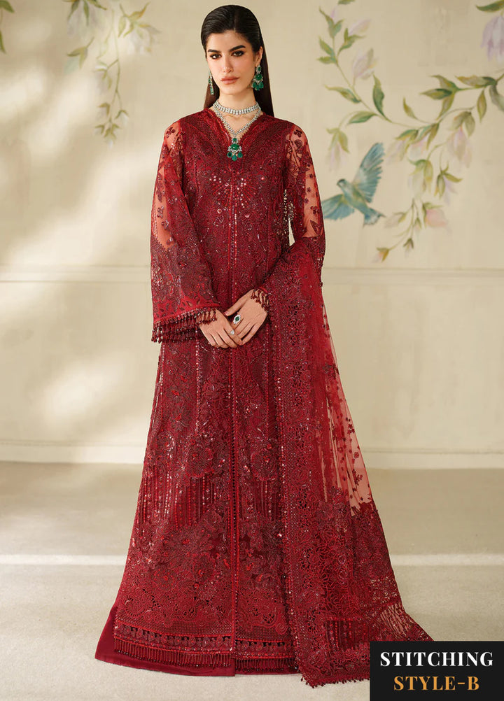 Chantelle by Baroque Unstitched Embroidered Organza 3 peice BQ25CF V14- D 01 - Formals Collection