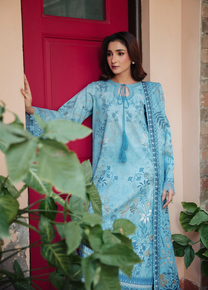 Zync by Florent Unstitched Printed Lawn 3 Piece Suit FL26ULE FZ-4 - Eid Collection