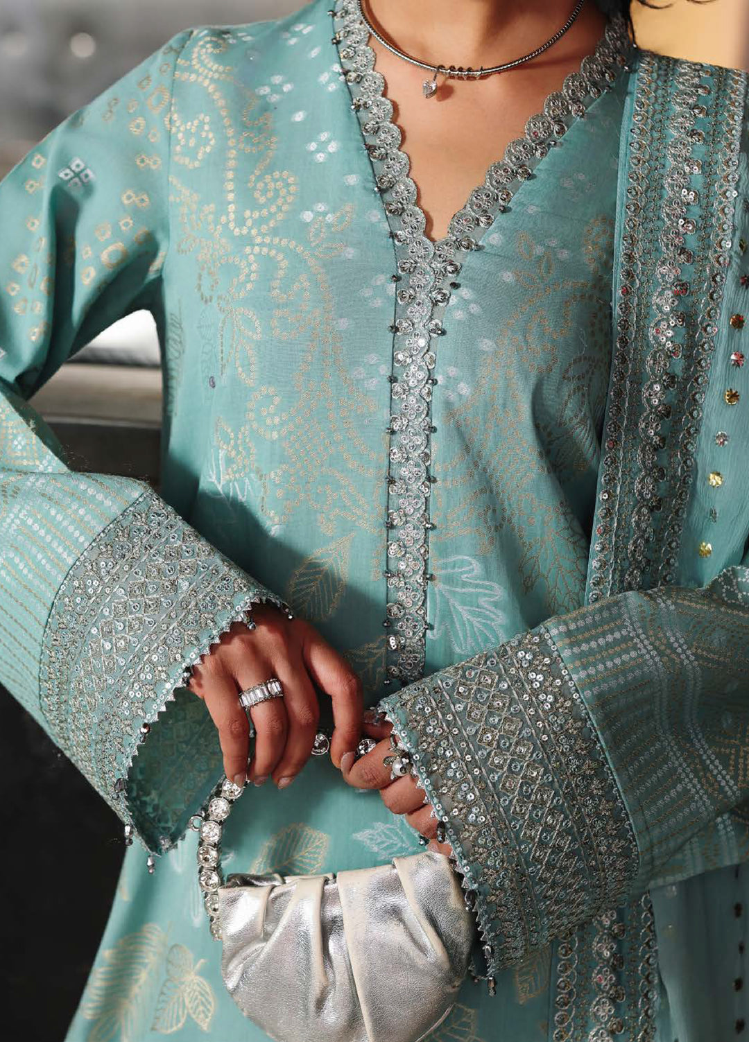 Maya by Nureh Unstitched Embroidered Jacquard 3 Piece Suit NU26UJM NJ-108 - Casual Collection