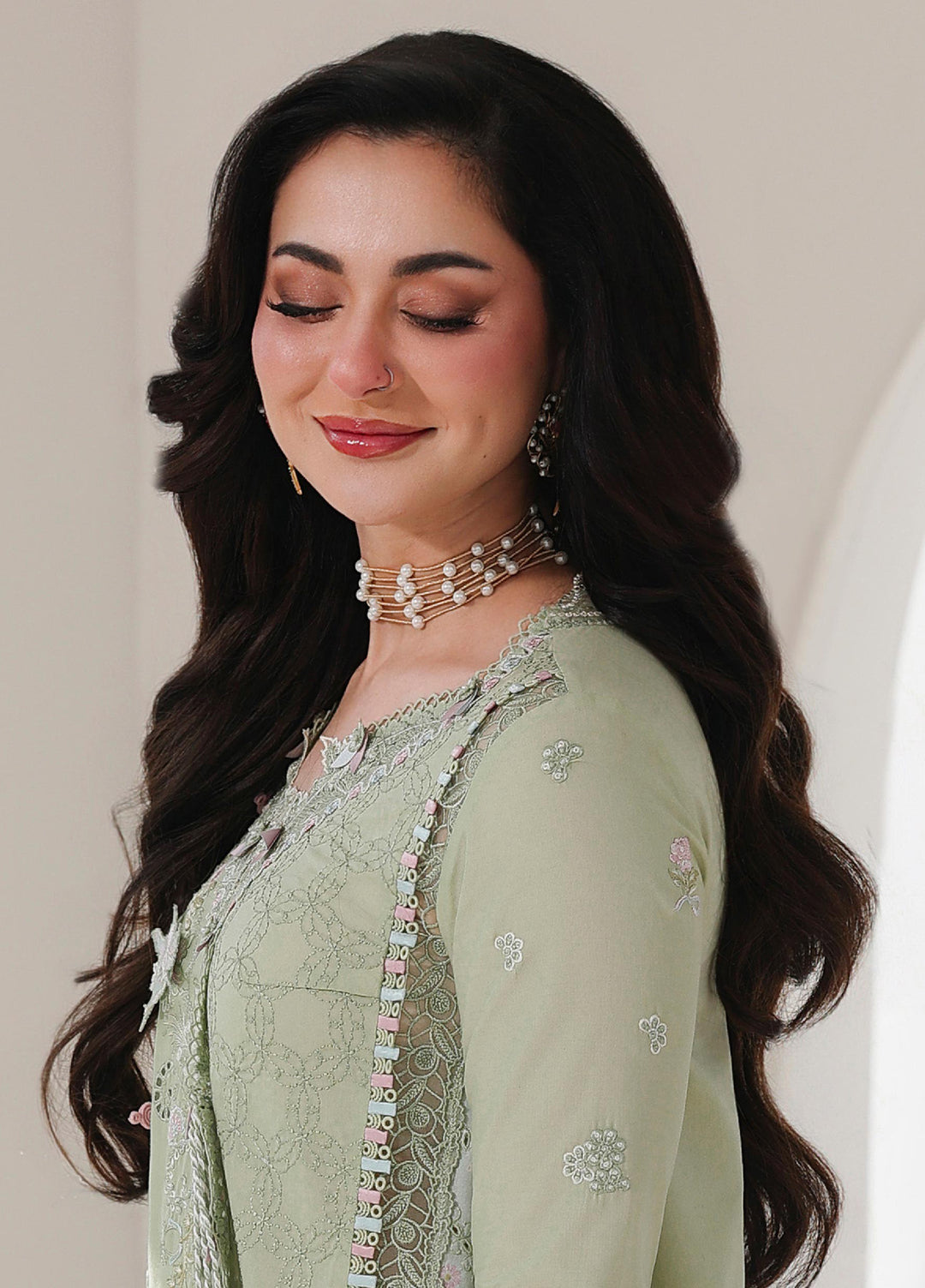 Sahil by Qalamkar Unstitched Embroidered Luxury Lawn 3 Pcs Suit QLK26US SA-12 Jiya - Summer