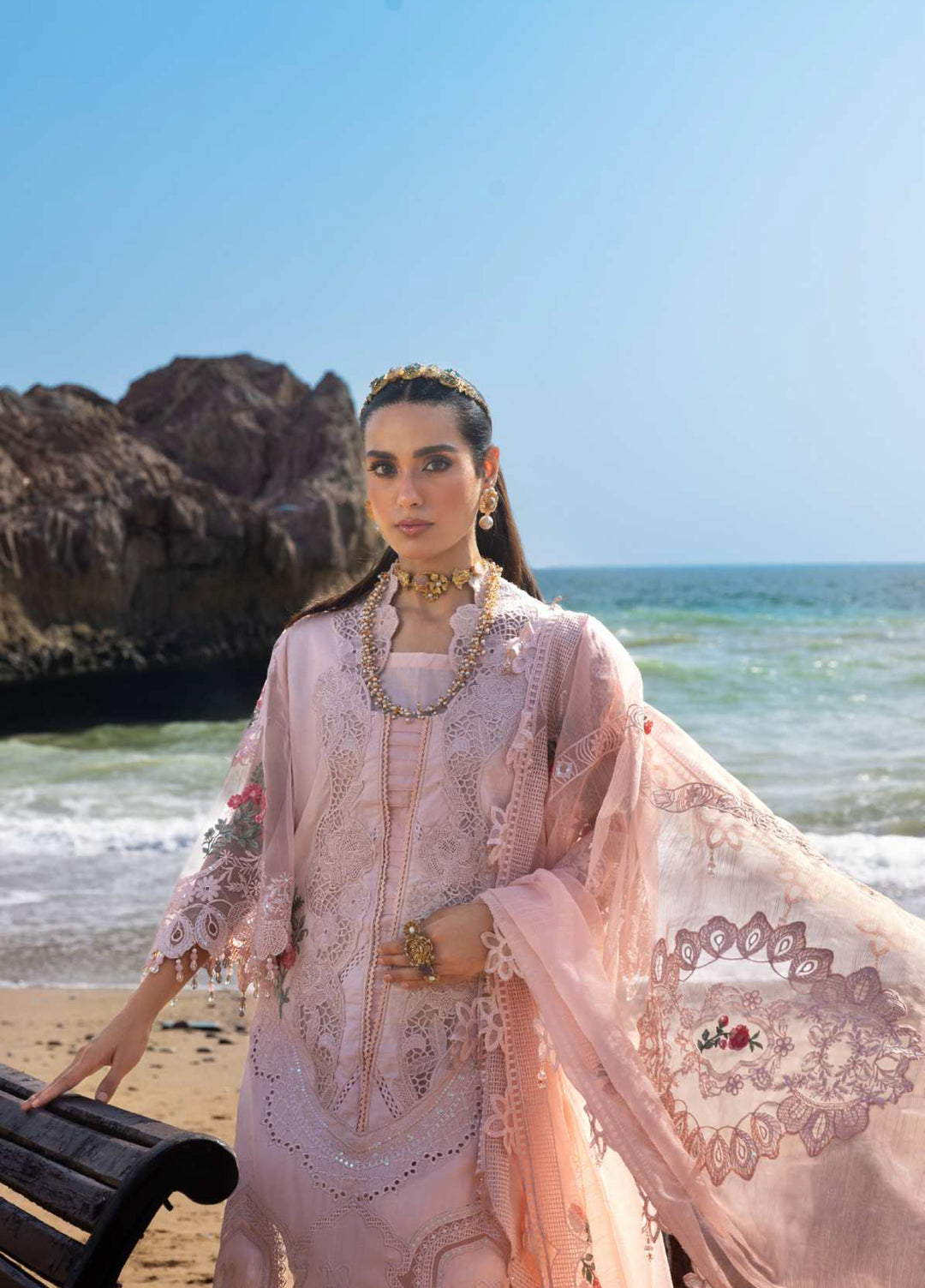 Mahiymaan by Al Zohaib Unstitched Embroidered Luxury Lawn 3 Piece Suit AZ26UM D-2 - Festive Collection