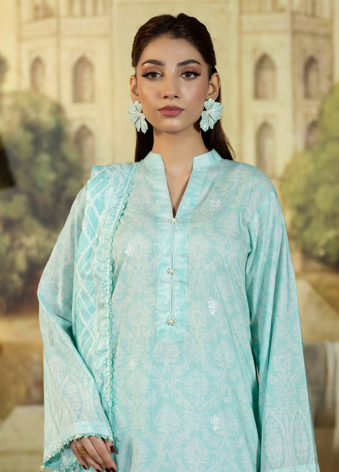 Regalia Textile Unstitched Embroidered Lawn 3 Piece Suit RG26EUS D-1 - Summer Collection