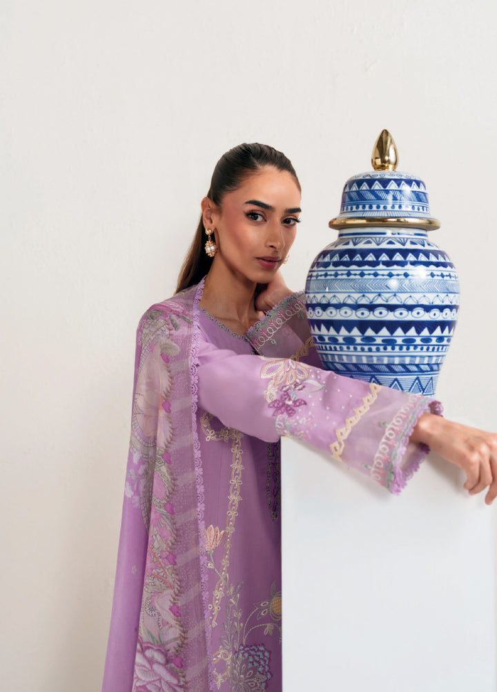Whispers of Summer by Neeshey Unstitched Embroidered Luxury Lawn 3 Piece Suit NSH26ULW EVIE - Summer Collection