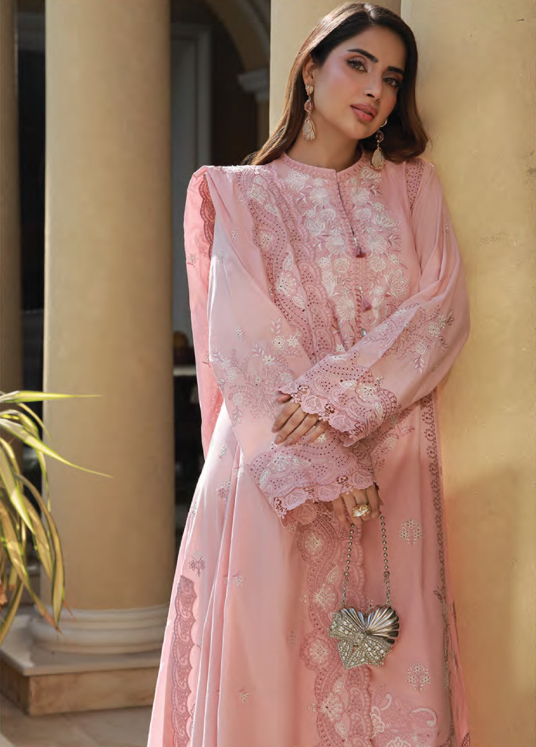 Lakhany Chikankari Unstitched Embroidered Lawn 3 Piece Suit LSM26UCL LG-RK-0109 - Festive Collection