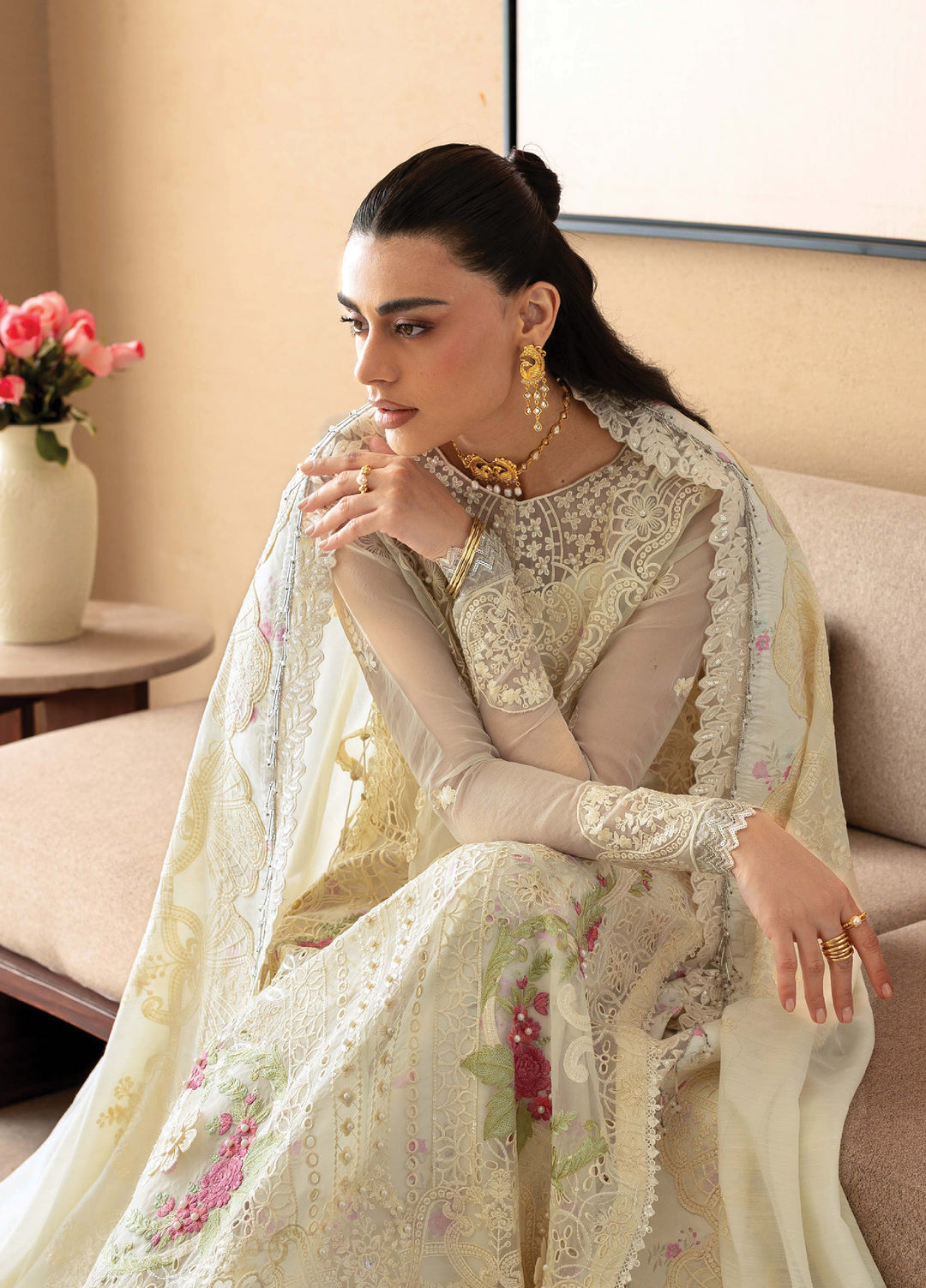 Sirene by Mahnur Unstitched Embroidered Lawn 3 Piece Suit MN26USL S-10 - Summer Collection