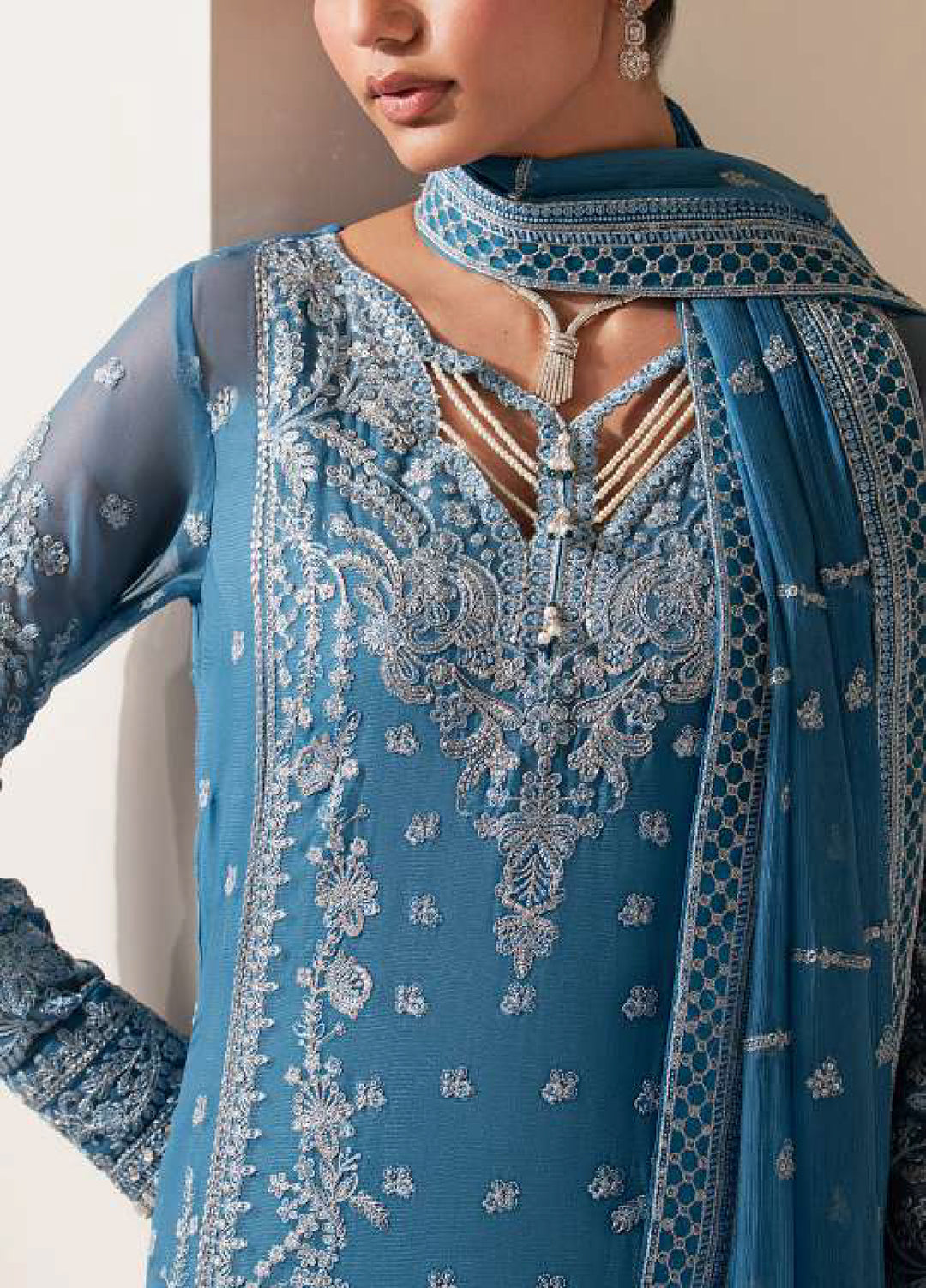 Ayla by Gulaal Unstitched Embroidered Luxury Chiffon 3 Piece Suit GL26ACF D-40 SERA - Festive Collection