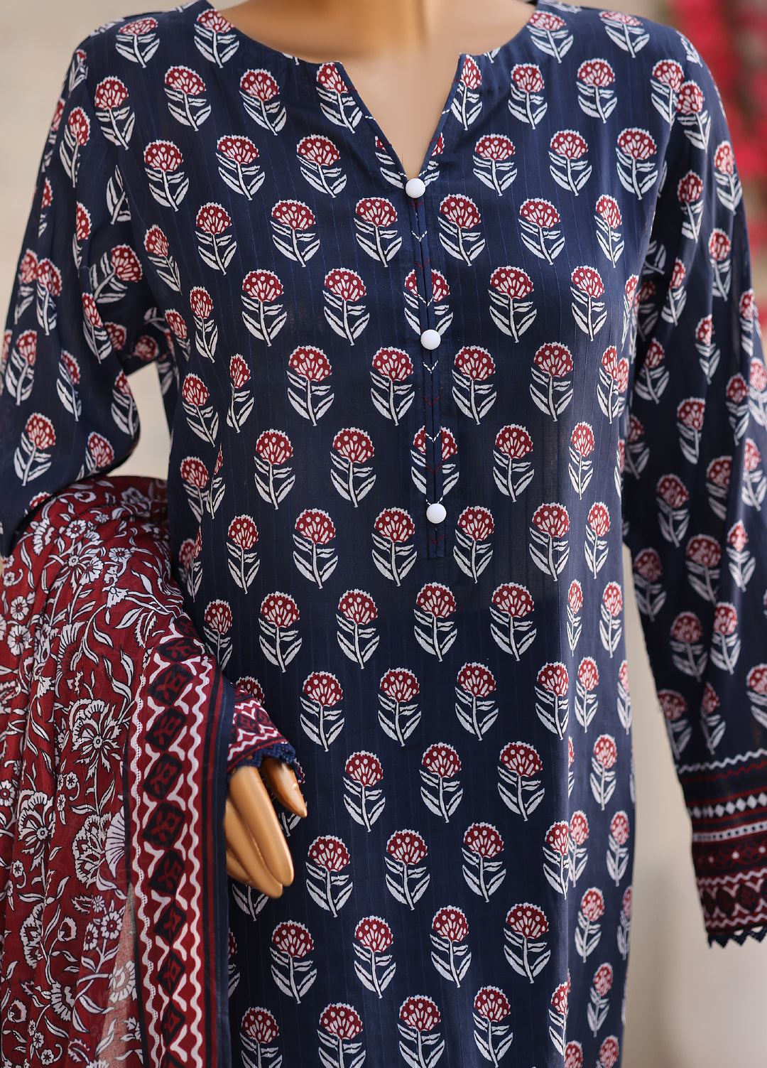 Nayab by HZ Textiles Unstitched Printed Cotton Lawn 3 Piece Suit HZ28UN NPC-05 - Casual Collection