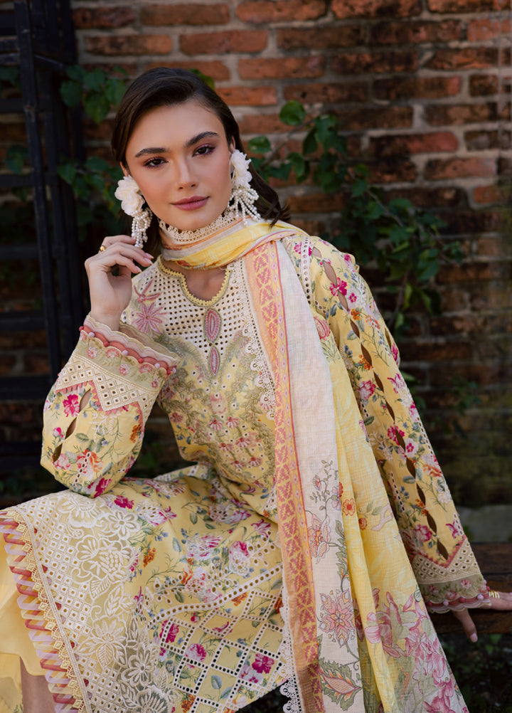 Shezlin by Aabyaan Unstitched Embroidered Chikankari 3 Piece Suit ABY26UCS ZEHRAAYE - Eid Collection