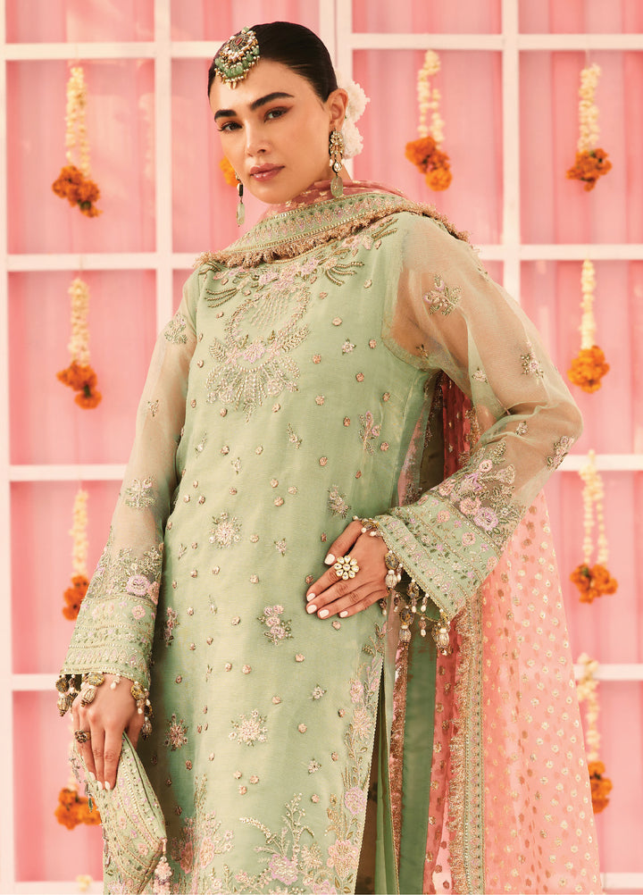 Shehnai by Alizeh Fashion Unstitched Embroidered Zari Net Suits 3 Piece AFB25SF Libaan - Festive Collection