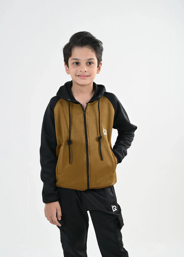 IQ Exclusive Kids Track Suit Fleece 2 PieceTwilight Sand Tracksuit-Unisex Kids - Winter Collection