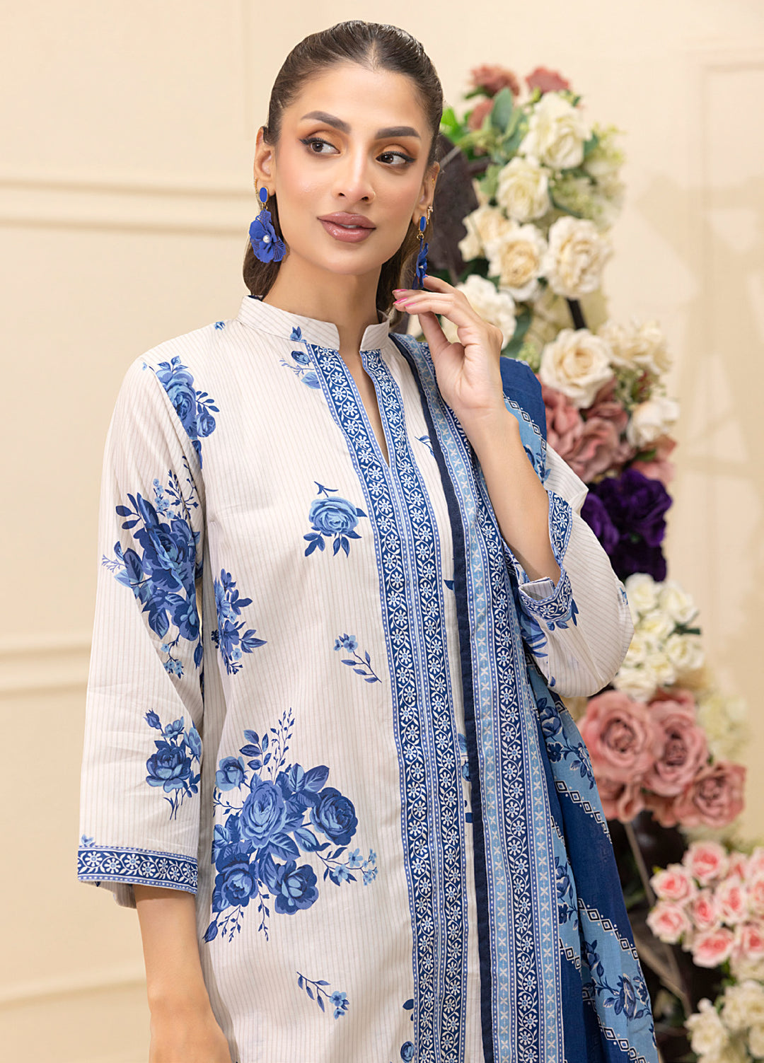 Salina by Regalia Textiles Unstitched Digital Printed Lawn 3 Piece Suit RG26SUVII D-7 - Summer Collection