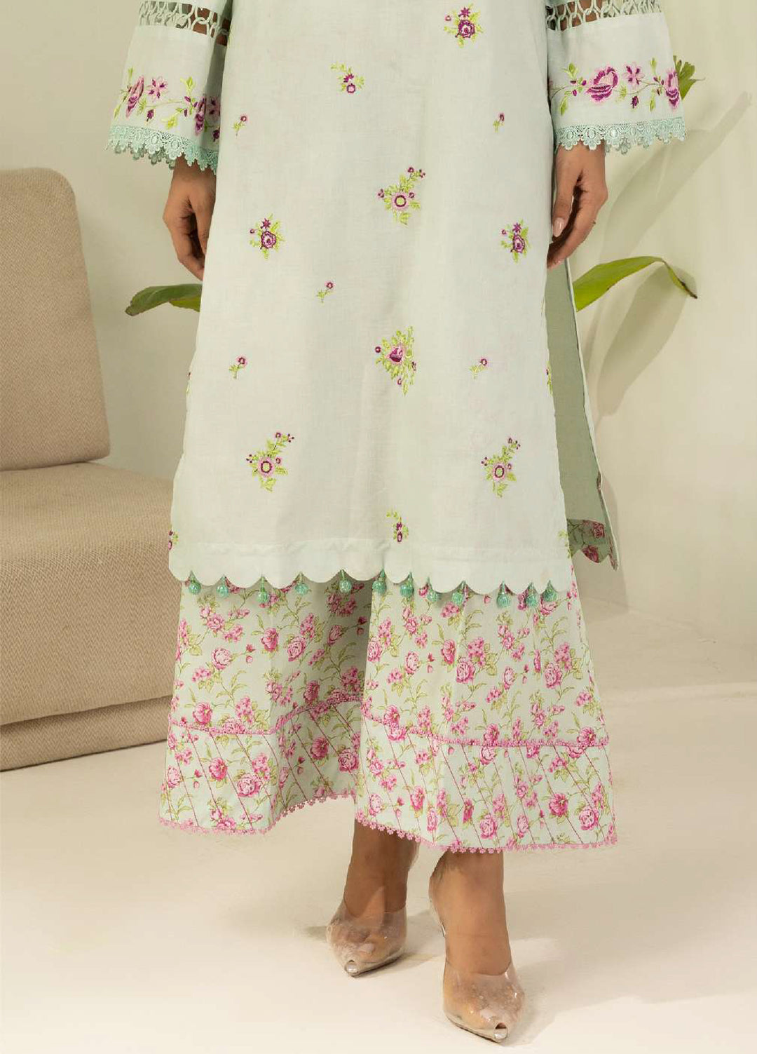 Zellbury Unstitched Embroidered Lawn 2 Piece Suit ZB26UC WUS26E20410 - Casual Collection