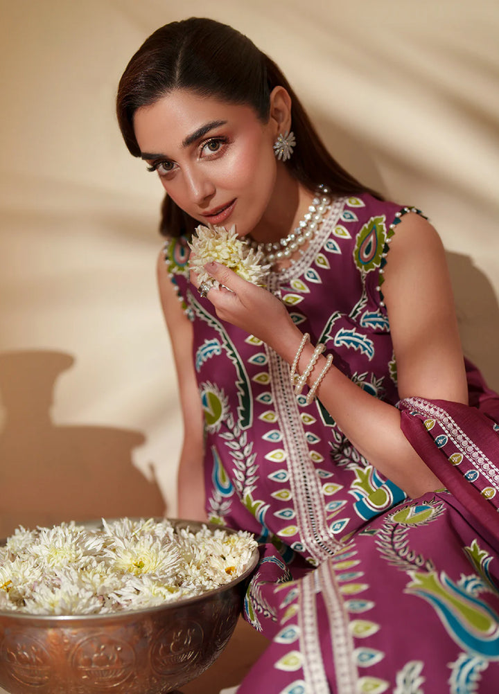 Mashriq by Bin Ilyas Unstitched Embroidered Lawn 3 Piece Suit BI26UML D118A - Festive Collection