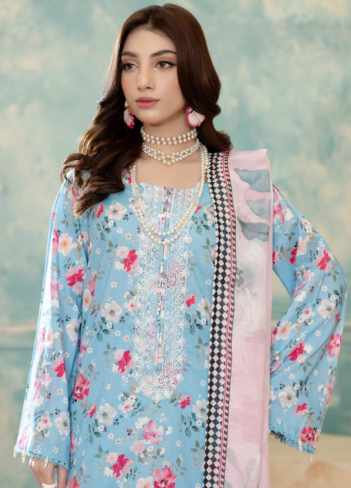 Salina by Regalia Textiles Unstitched Embroidered Lawn 3 Piece Suit RG26USVII D-1 - Summer Collection