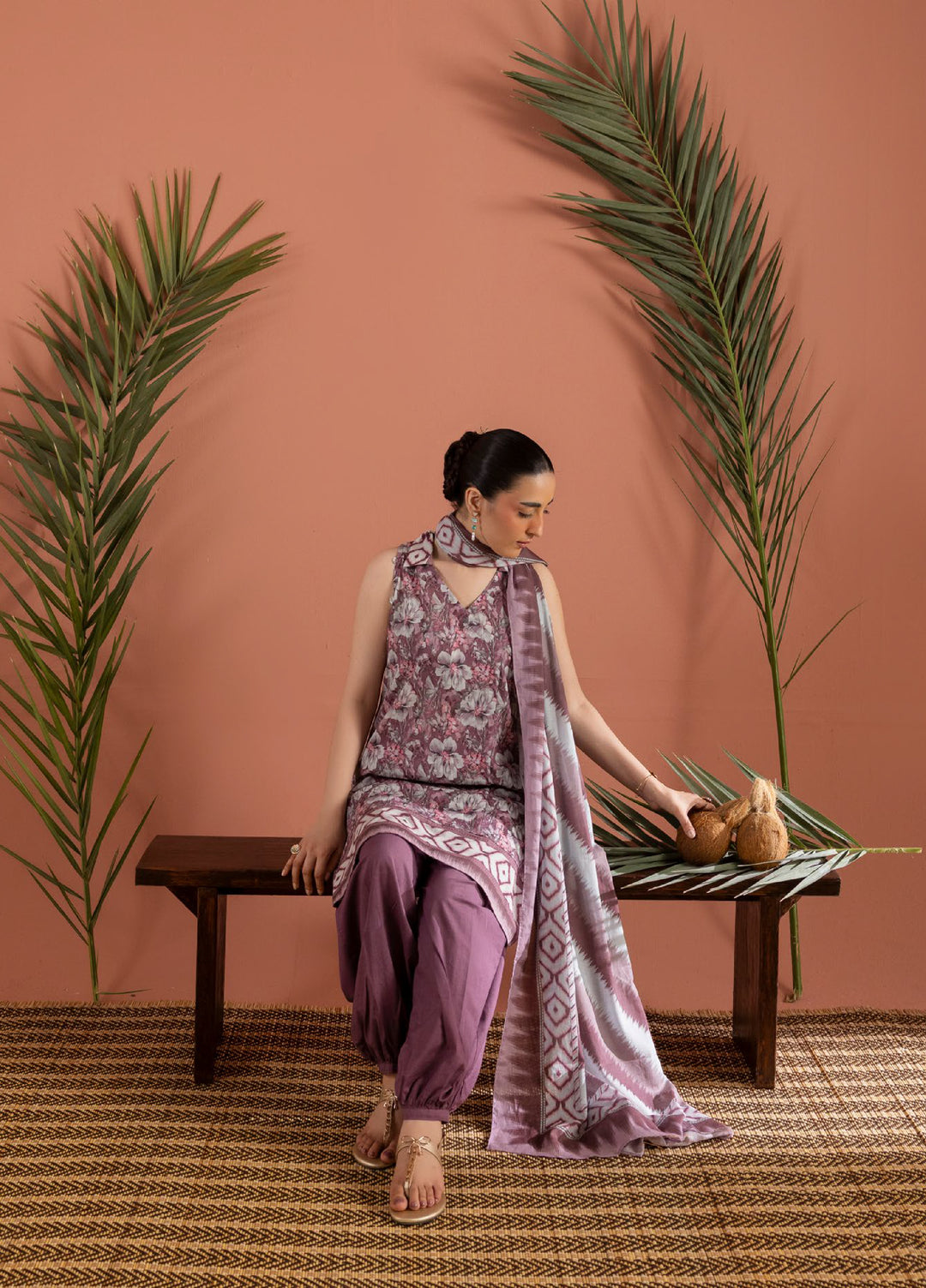 Bagheecha by Gul Ahmed Unstitched Printed Lawn 3 Piece Suit GA26ULB CL62450 - Casual Collection