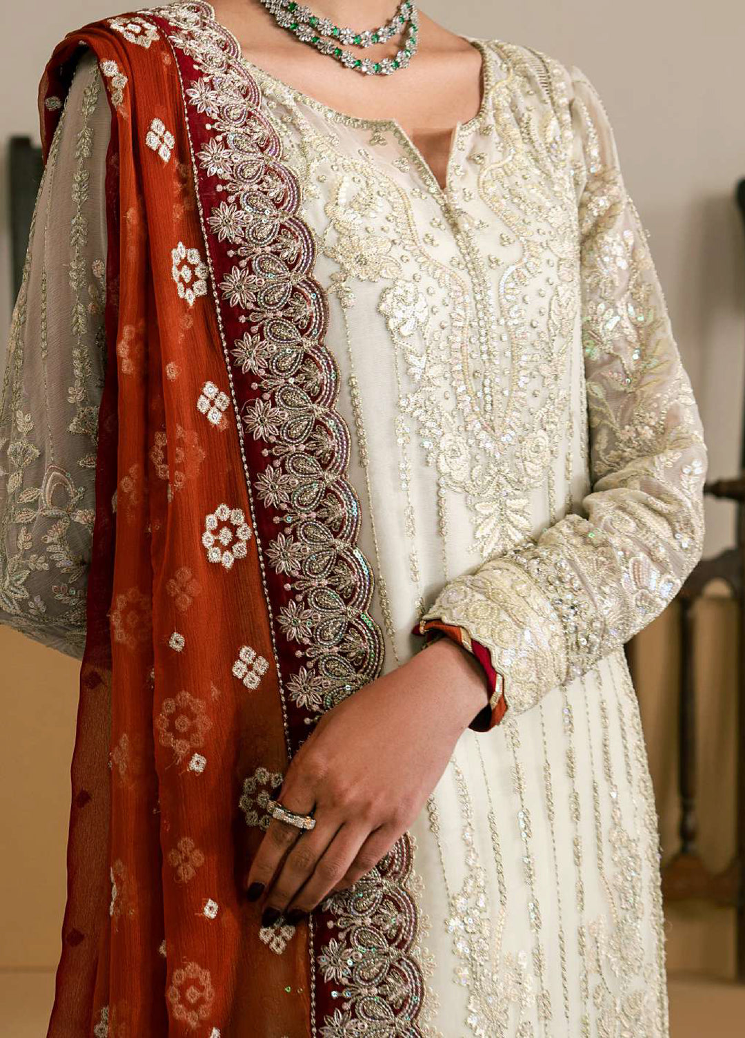 Ayla by Gulaal Unstitched Embroidered Luxury Chiffon 3 Piece Suit GL26ACF D-36 IYLA - Festive Collection