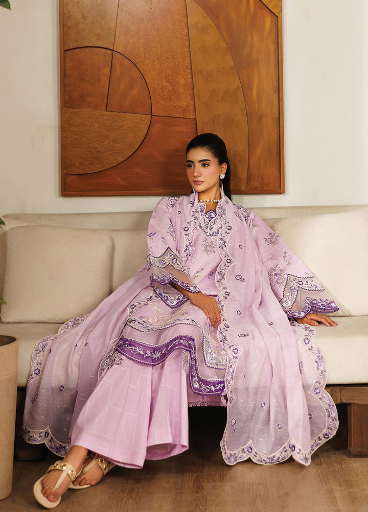 Leila by Mahnur Unstitched Embroidered Lawn 3 Piece Suit MN26ULL L-09 - Summer Collection