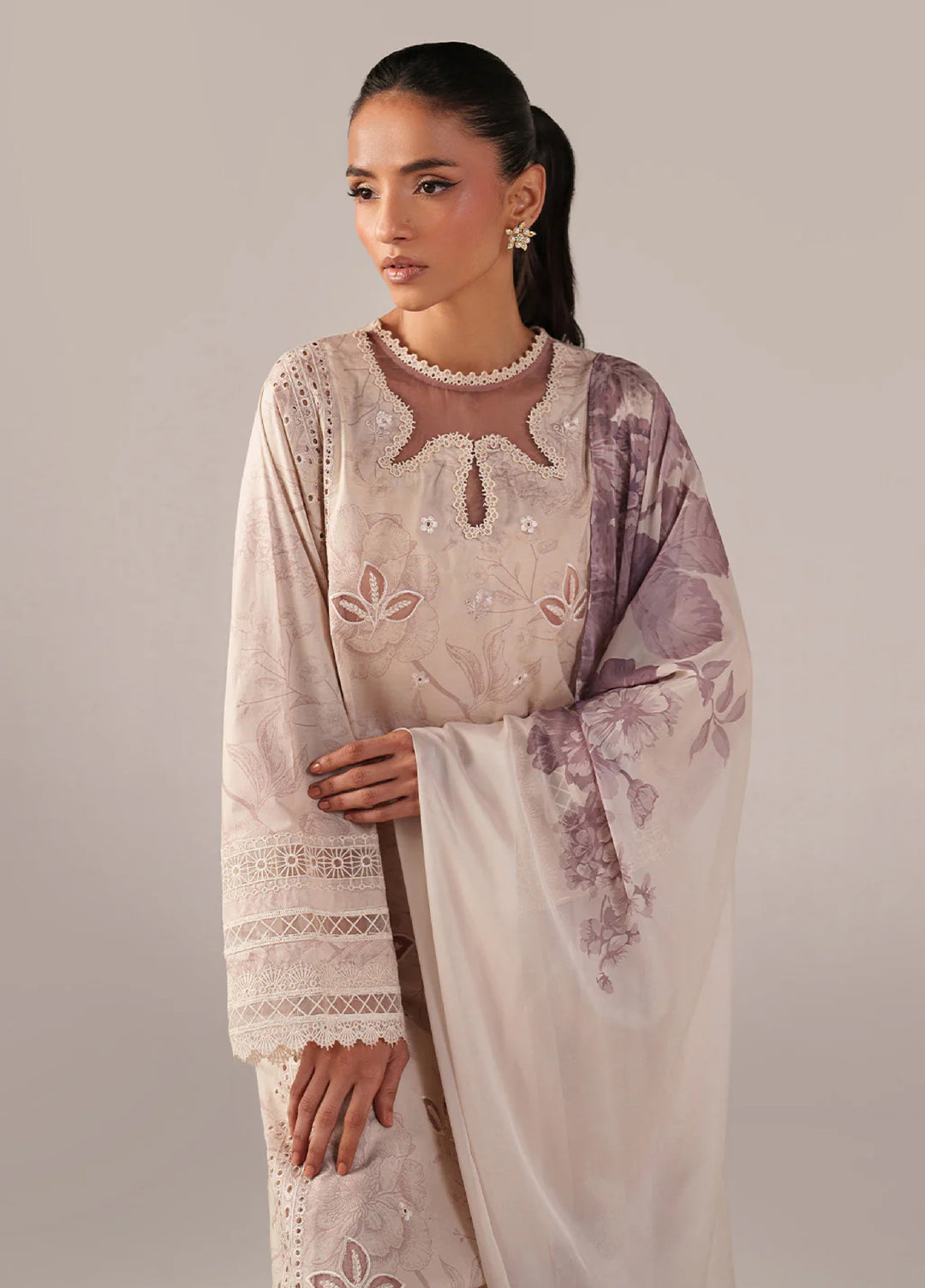 Iznik Unstitched Embroidered Lawn 3 Piece Suit IZ26US SS-01 - Summer Collection