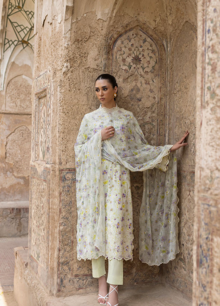 The Flora by Gul Ahmed Unstitched Embroidered Lawn 3 Piece Suit GA26ULF BM62034 - Casual Collection