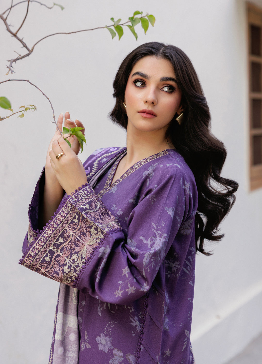 Zync by Florent Whispers Unstitched Embroidered Modal 3 Piece FL25WW FL-7B - Winter Collection