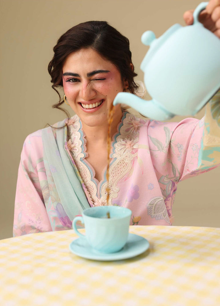 Soleil Hemline by Mushq Unstitched Printed Lawn 3 Piece Suit MU26USL Honey Petal HUNSS260312 - Festive Collection
