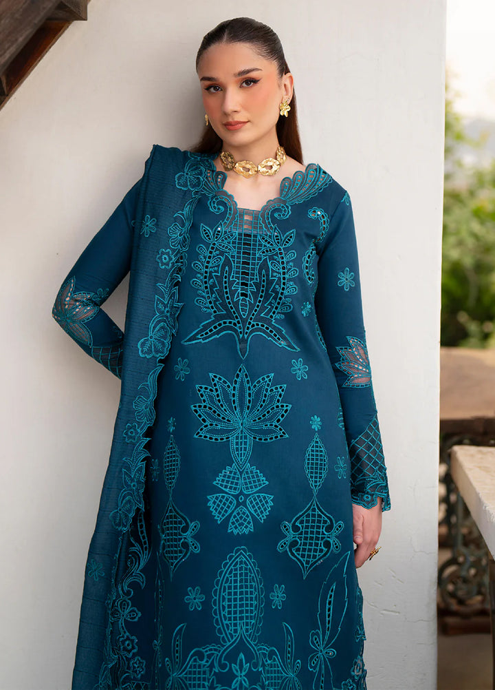 Angan by Mahnur Unstitched Embroidered Lawn 3 Piece Suit MN26UAL AAN-014 - Summer Collection