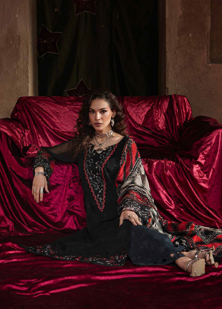 Vasal by Charizma Unstitched Embroidered Chiffon 3 Piece Suit CHR26UV VSL6-02 - Festive Collection