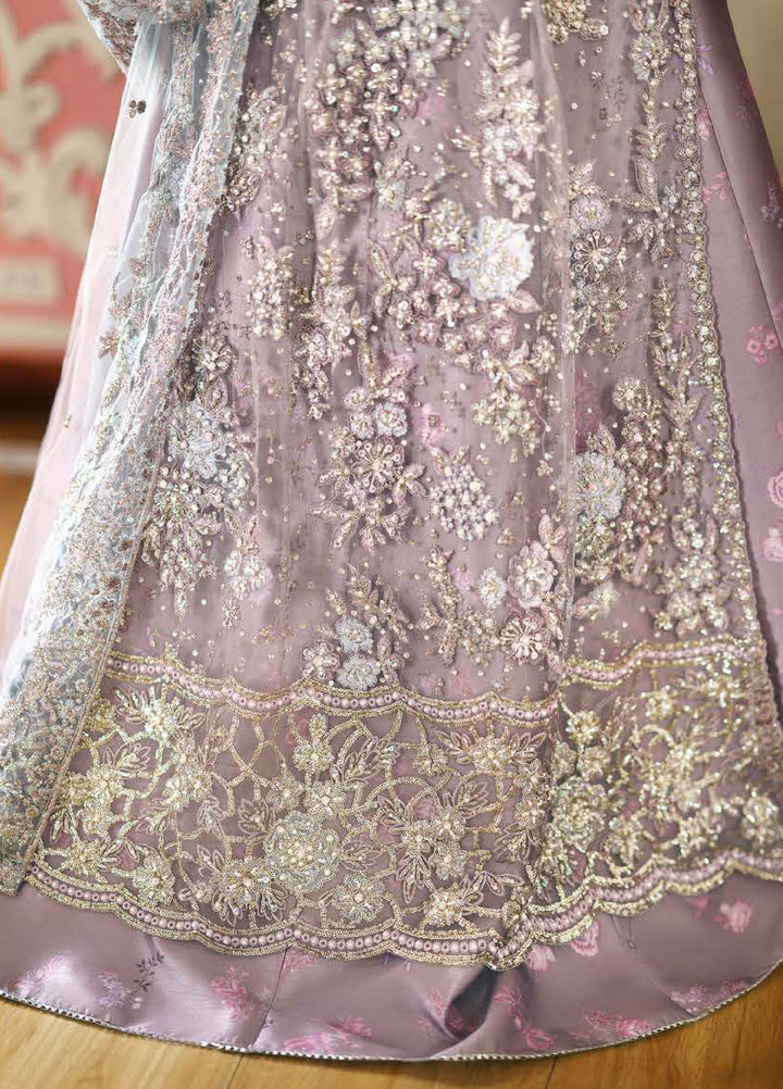 The Muse by Mushq Unstitched Net Embroidered Suits 3 Piece MU26TM Valerie - Wedding Collection