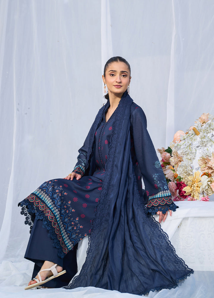 Raha Summer Prints by RajBari Unstitched Printed Lawn 3 Piece Suit RB26URS D-09 - Summer Collection