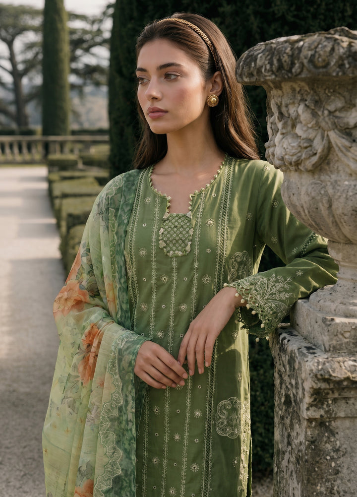 Zellbury Unstitched Embroidered Cotton 3 Piece Suit ZB26UCC WUS26E34090 - Casual Collection