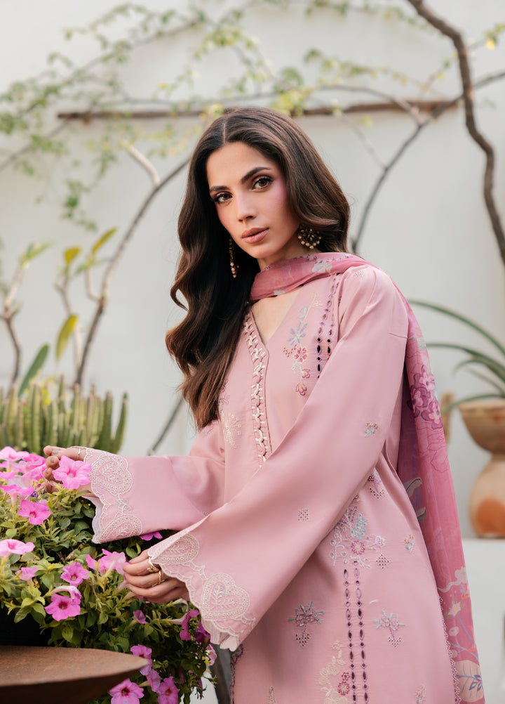 Zync by Florent Unstitched Embroidered Lawn 3 Piece Suit FL26ULZ FZ-6A - Lawn Collection