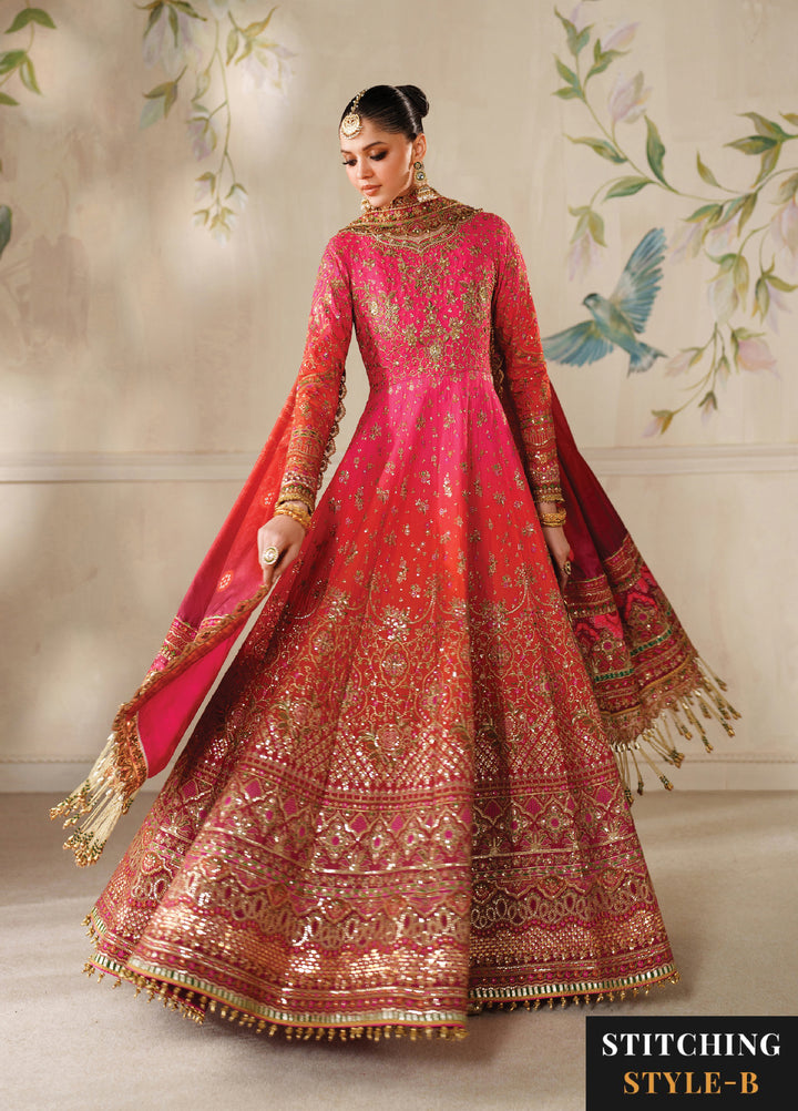 Chantelle by Baroque Unstitched Embroidered Raw Silk 3 peice BQ25CF V14- D 03 - Formals Collection