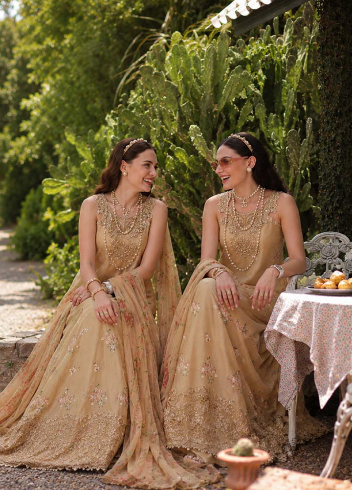 Noor Luxe by Saadia Asad Unstitched Embroidered Lawn 3 Piece Suit SA26ULNE D13 - Eid Collection
