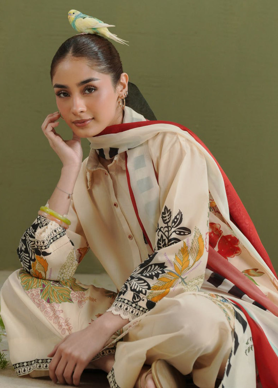 Coco by Zara Shahjahan Unstitched Printed Lawn 3 Piece Suit CZS26PS ZCP-26 03 A - Summer Collection