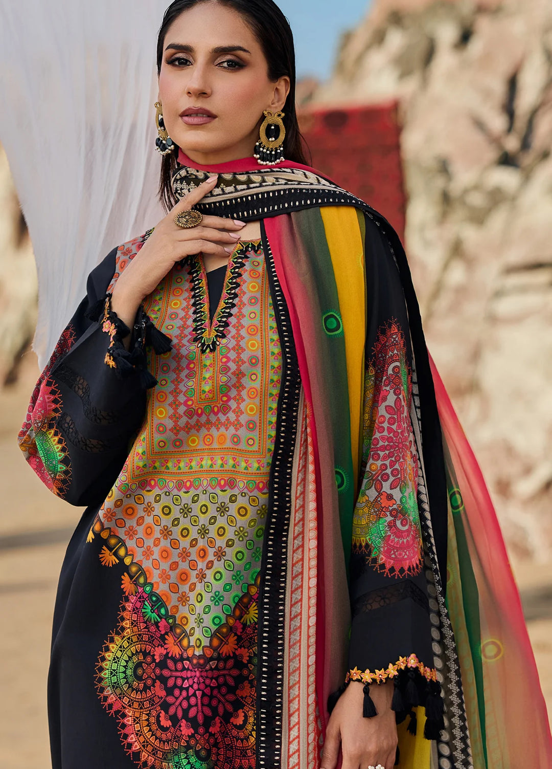 Swiss Miss by Charizma Unstitched Embroidered Swiss Voil 3 Piece Suit CHR26USM CSM6-04 - Summer Collection