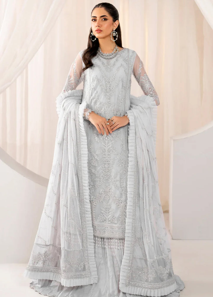 Zarif Women Unstitched Embroidered Net 3 Piece Suit ZR26UFC ZMU 03 DARIA - Festive Collection