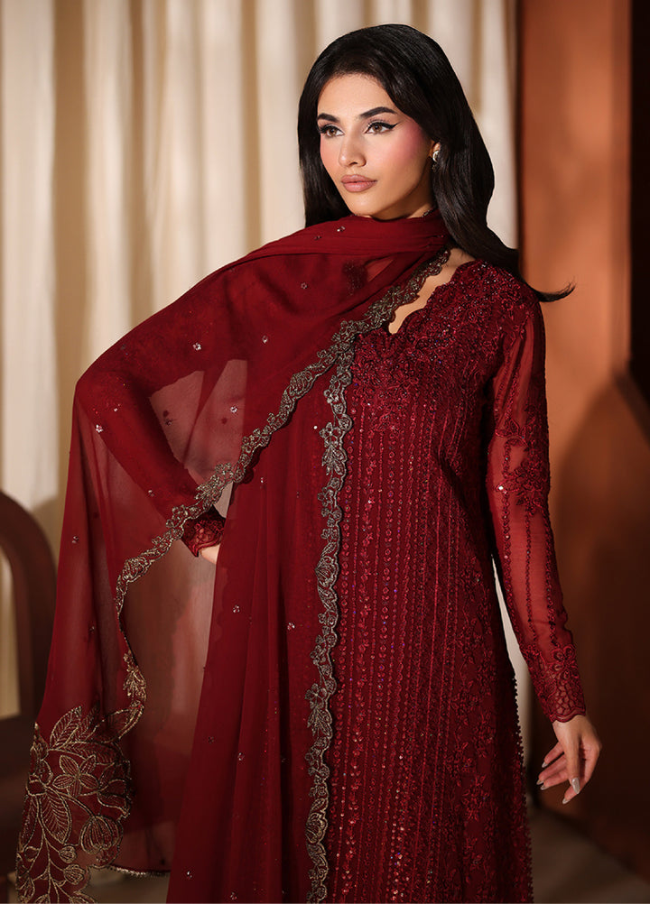 Azure Unstitched Embroidered Chiffon 3 Piece Suit AZ26ULC Cherry Blossom - Festive Collection