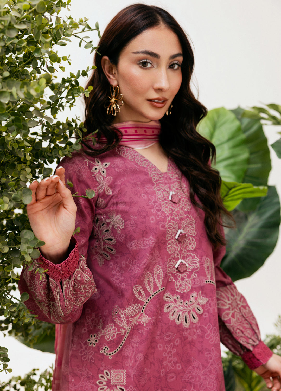 Zync by Florent Unstitched Embroidered Printkari Lawn 3 Piece Suit FL26UZP FZ-6B - Summer Collection