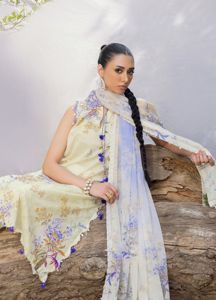 The Flora by Gul Ahmed Unstitched Embroidered Lawn 3 Piece Suit GA26ULF BM62035 - Casual Collection